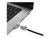 Compulocks Ledge Lock Adapter for MacBook Pro 16" M1, M2 & M3 with Keyed Cable Lock - Adapter för säkerhetslåsurtag - med nyckellås - för Apple MacBook Pro 16 (M1, M2) MBPR16LDG02KL
