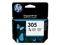 HP 305 - Färg (cyan, magenta, gul) - original - bläckpatron - för Deskjet 23XX, 27XX, 28XX, 41XX, 42XX; DeskJet Plus 41XX; ENVY 60XX, 64XX; ENVY Pro 64XX 3YM60AE#301