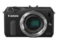 Canon EOS M - Digitalkamera - spegellöst - 18.0 MP - APS-C - 1 080 p - 3x optisk zoom EF-S 18-55 mm IS lins - svart - med Canon Speedlite 90EX 6609B044