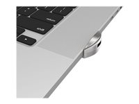 Compulocks Ledge Lock Adapter for MacBook Pro 16" (2019) with Combination Cable Lock - Adapter för säkerhetslåsurtag - silver - med kombinerat kabellås - för Apple MacBook Pro 16" (Late 2019) MBPR16LDG01CL