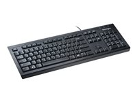 Kensington ValuKeyboard - Tangentbord - USB - brittisk - svart 1500109