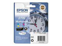 Epson 27XL Multipack - 3 ml - XL - gul, cyan, magenta - original - blister med RF-larm - bläckpatron - för WorkForce WF-3620DWF, WF-3640DTWF, WF-7110DTW, WF-7610DWF, WF-7620, WF-7620DTWF C13T27154020