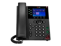 Poly VVX 350 - VoIP-telefon - 3-riktad samtalsförmåg - SIP, SDP - 6-linjefunktion - 24 linjer - svart 89B68AA