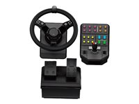 Logitech Heavy Equipment - G-Series - ratt- och pedaluppsättning - kabelansluten - för PC 945-000062