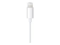 Apple Lightning to 3.5mm Audio Cable - Ljudkabel - Lightning hane till 4-poligt minijack hane - 1.2 m - vit - för iPad/iPhone/iPod (Lightning) MXK22ZM/A