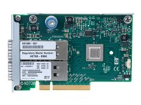 HPE InfiniBand FDR/EN 10/40Gb Dual Port 544QSFP - Nätverksadapter - PCIe 3.0 x8 - 10 GigE, InfiniBand, 40 Gigabit LAN - 2 portar - för ProLiant DL360p Gen8, DL385p Gen8, DL388p Gen8, DL560 Gen8, SL250s Gen8, SL270s Gen8 649281-B21