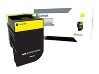 Lexmark 700X4 - Extra lång livslängd - gul - original - tonerkassett LCCP - för Lexmark CS510de, CS510dte 70C0X40
