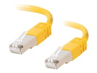 C2G Cat5e Booted Shielded (STP) Network Patch Cable - Patch-kabel - RJ-45 (hane) till RJ-45 (hane) - 1 m - STP - CAT 5e - formpressad - gul 83810