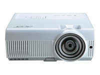 Acer S1213Hne - DLP-projektor - UHP - bärbar - 3D - 3000 lumen - XGA (1024 x 768) - 4:3 - LAN MR.JGR11.001