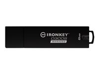 IronKey D300S Managed - USB flash-enhet - krypterat - 8 GB - USB 3.1 Gen 1 - FIPS 140-2 Level 3 - TAA-kompatibel IKD300SM/8GB