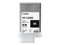 Canon PFI-102 BK - 130 ml - svart - original - bläcktank - för imagePROGRAF iPF510, iPF605, iPF650, iPF655, iPF710, iPF720, iPF750, iPF755, LP17, LP24 0895B001