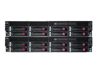 HPE LeftHand P4300 G2 MDL SAS Starter SAN Solution - Hårddiskarray - 16 TB - 16 fack ( SAS-2 ) - 16 x HDD 1 TB - DVD-ROM - iSCSI (extern) - kan monteras i rack - 4U BK715B