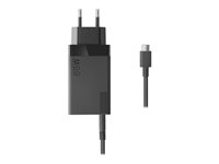 Lenovo 65W USB-C Travel Adapter - Strömadapter - AC 100-240 V - 65 Watt - Europa - svart 40AW0065EU