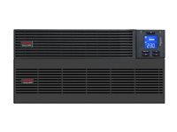 APC Easy UPS On-Line SRV - UPS (kan monteras i rack) - AC 230 V - 5000 Watt - 5000 VA - 9 Ah - USB, RS-232 - utgångskontakter: 1 - 5U - RAL 7010 - med Järnvägssats SRV5KRILRK