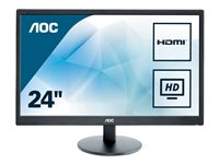 AOC E2470SWHE - LED-skärm - Full HD (1080p) - 23.6" E2470SWHE