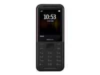 Nokia 5310 - Funktionstelefon - dual-SIM - RAM 8 MB / Internal Memory 16 MB - microSD slot - rear camera 0,3 MP - svart / röd 16PISX01A17