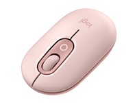Logitech POP - Mus - anpassningsbar emoji - optisk - 4 knappar - trådlös - Bluetooth 5.1 LE - rosa 910-007413