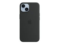 Apple - Baksidesskydd för mobiltelefon - MagSafe-kompatibilitet - silikon - midnatt - för iPhone 14 MPRU3ZM/A