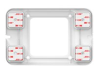 Compulocks Universal Invisible Mount Plate - Monteringskomponent (universalmonteringsplatta) - för notebook - vit - monteringsgränssnitt: 100 x 100 mm SMP01W