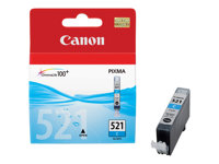 Canon CLI-521C - 9 ml - cyan - original - förpackning med stöldmärkning - bläcktank - för PIXMA iP3600, iP4700, MP540, MP550, MP560, MP620, MP630, MP640, MP980, MP990, MX860, MX870 2934B009