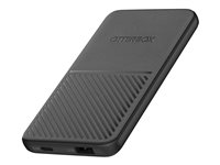 OtterBox Standard - Strömförsörjningsbank - 5000 mAh - Apple Fast Charge, AFC, USB BC 1.2 - 2 utdatakontakter (USB, 24 pin USB-C) - på kabel: USB-C - nearly night 78-80641