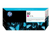 HP 80 - 17 ml - magenta - skrivhuvud med rengörare - för DesignJet 1050c, 1050c plus, 1055cm, 1055cm plus C4822A