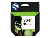 HP 304XL - Lång livslängd - svart - original - blister - bläckpatron - för AMP 130; Deskjet 26XX, 37XX; Envy 50XX N9K08AE#UUS