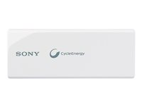 Sony CP-V3 - Strömförsörjningsbank - 2800 mAh - 1.5 A (USB) - på kabel: Micro-USB - vit - för XPERIA E, J, L, M, Z1, Z1 (C6902) CP-V3W