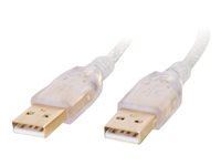 C2G USB 2.0 Vista Compatible Easy Transfer Cable - Adapter för direktanslutning - USB 2.0 - USB 2.0 - svart 81635