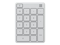 Microsoft Number Pad - Tangentsats - trådlös - Bluetooth 5.0 - Glaciär 23O-00028