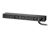 APC Basic Rack PDU AP6032A - Kraftdistributionsenhet (kan monteras i rack) - AC 200-240 V - ingång: IEC 60309 32A - utgångskontakter: 4 (IEC 60320 C19 16A) - 3.65 m sladd - för P/N: SMX2KR2UX145, SMX3KR2UNCX145, SMX750CUS, SRTL5KRM2UI-HW, SRYL15K20RMXLT AP6032A