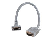 C2G Premium SXGA 90° Down Angled - VGA-kabel - HD-15 (VGA) (hane) till HD-15 (VGA) (hane) - 2 m - 90° kontakt 81064