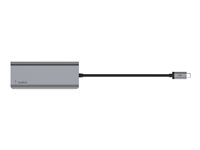 Belkin CONNECT USB-C 6-in-1 Multiport Adapter - Dockningsstation - USB-C - HDMI - 1GbE AVC008BTSGY