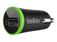 Belkin Micro Car Charger - Strömadapter för bil - 10 Watt - 2.1 A (USB) - svart F8J051BTBLK-APR