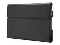 Acer Portfolio - Skyddsfodral för surfplatta - polyuretanläder - svart - för Aspire Switch 10 NP.BAG1A.040
