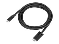 Targus - USB-kabel - 24 pin USB-C (hane) till 24 pin USB-C (hane) skruvbar - 1.8 m - svart - för P/N: DOCK191USZ, DOCK430EUZ, DOCK430USZ ACC1122GLX