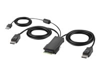 Belkin Secure Modular DP Dual Head Host Cable - Video/USB-kabel - TAA-kompatibel - USB, DisplayPort (hane) - 1.83 m - stöd för 4K, aktiv F1DN2MOD-HC-P06