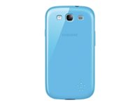 Belkin Grip Sheer - Fodral för mobiltelefon - termoplastisk polyuretan (TPU) - reflektion - för Samsung Galaxy S III F8M398CWC03