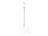 Apple Lightning Digital AV Adapter - Lightning-kabel - Lightning hane till HDMI, Lightning hona - för iPad/iPhone/iPod (Lightning) MD826ZM/A