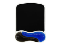 Kensington Duo Gel Mouse Pad Wrist Rest - Mustablett med handledskudde - svart, blå - TAA-kompatibel 62401