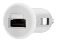 Belkin MIXIT Car Charger - Strömadapter för bil - 1 A (USB) - vit - för Apple iPad/iPhone/iPod F8J018CWWHT