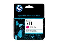 HP 711 - 29 ml - magenta - original - DesignJet - bläckpatron - för DesignJet T100, T120, T120 ePrinter, T125, T130, T520, T520 ePrinter, T525, T530 CZ131A