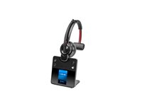 HP Poly Savi 8410 Office - Savi 8400 series - headset - på örat - DECT / Bluetooth - trådlös - svart - Certifierad för Microsoft-teams 8L5A9AA#ABB