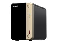 QNAP TS-264 - NAS-server - 2 fack - 12 TB - SATA 6Gb/s - HDD 6 TB x 2 - RAID 0, 1, JBOD - RAM 8 GB - 2.5 Gigabit Ethernet - iSCSI support TS-264-8G+2XHDWG460UZSVA