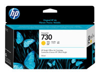 HP 730 - 130 ml - gul - original - DesignJet - bläckpatron - för DesignJet SD Pro MFP, T1600, T1600dr, T1700, T1700dr, T1708, T1708dr, T2600, T2600dr P2V64A