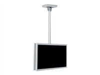 SMS Func Flatscreen CH VSTD2 - Monteringssats (förlängningsstativ, adapterplatta, stång, takfäste) - för 2 LCD/plasmapaneler - silver PL061091-P0