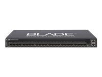 BNT RackSwitch G8124DC - Switch - L3 - Administrerad - 24 x 10 Gigabit SFP+ - bakre till främre luftflödet - rackmonterbar - Likström 7309BD5