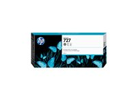 HP 727 - 300 ml - hög kapacitet - grå - original - DesignJet - bläckpatron - för DesignJet T1500, T1530, T2500, T2530, T920, T930 F9J80A