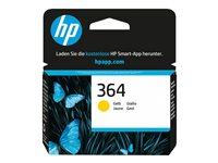 HP 364 - Gul - original - blister - bläckpatron - för Deskjet 35XX; Photosmart 55XX, 55XX B111, 65XX, 7510 C311, 7520, Wireless B110 CB320EE#301
