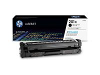 HP 201X - Lång livslängd - svart - original - LaserJet - tonerkassett (CF400X) - för Color LaserJet Pro M252dn, M252dw, M252n, MFP M277c6, MFP M277dw, MFP M277n CF400X